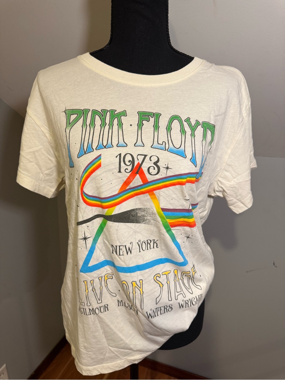 LETLUV Pink Floyd 1973 Live On Stage 100% CottonGraphic Tee